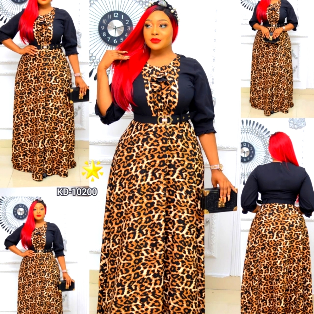 Leopard print dress